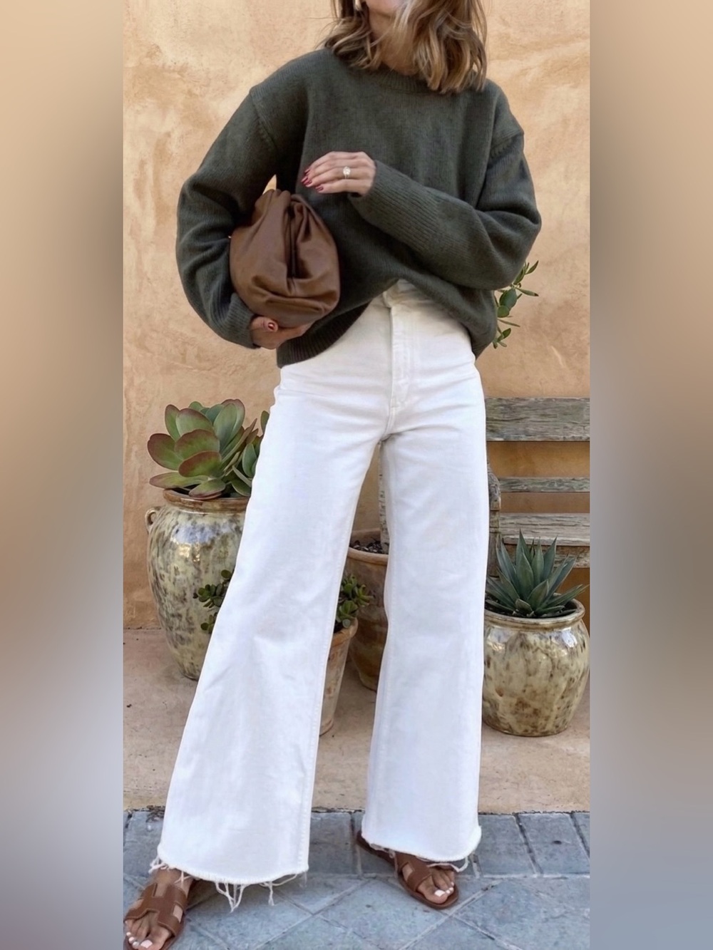 Zara The Marine White Denim
Wide Leg Crop Casual Minimalist size 4
